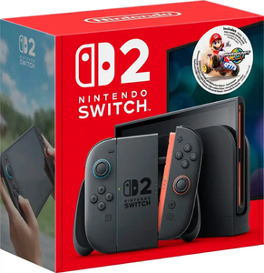 Оригинальная консоль <span class=keywords><strong>Nintendo</strong></span> Switch 2 с комплектом Mario Kart World, черная - Product Image 1
