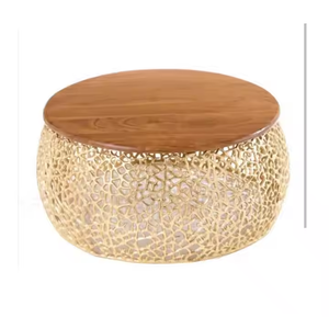 Azora Industries Meilleure vente de haute qualité Table basse en aluminium au design unique pour la décoration de la maison Table basse en métal - Product Image 2