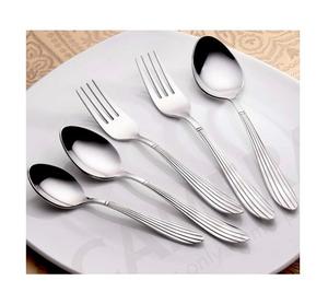 Cubiertos de metal caseros Juego de cubiertos para casa de hotel Cubiertos DE BODA Cubiertos de lujo de Navidad de acero inoxidable de alta calidad - Product Image 6