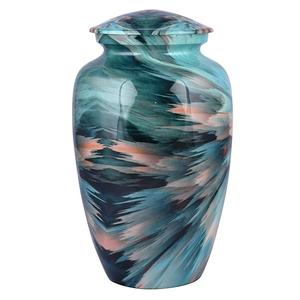 Antique Design Red Marble Finished Adult Cremation Urns Design <b>Funeral</b> <b>Supplies</b> Cremation Urns for Human Ashes - Product Image 3