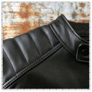 Chaqueta de moto de cuero aprobada por la CE para Hombre | Chaqueta de motorista duradera | Chaqueta de montar para todas las estaciones - Product Image 6