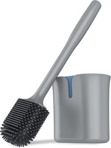 MR.SIGA Brosse et support de toilette à fixer au mur, gris, 1 paquet - Product Image 1