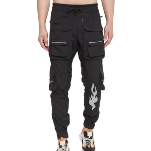 Pantalons de sport décontractés pour hommes 100% coton French Terry Washed Pants avec cordon de serrage et pantalons droits Pantalons pour hommes délavés - Product Image 2