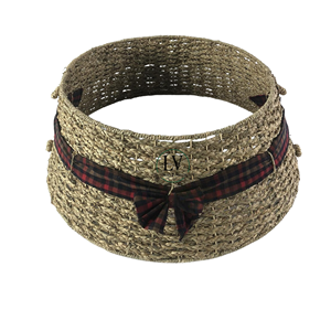 Best Selling Eco-Friendly Water Hyacinth Christmas <b>Tree</b> <b>Collar</b> Decorations Customizable Size for Home Use New Design Vietnam - Product Image 1