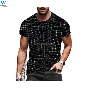 Camisetas de Alta Calidad para Hombre, de Color Sólido, Algodón/Poliéster, con Logotipo Gráfico Impreso Personalizado, Tallas Grandes, Diseño Liso Teñido, de Fábrica - Product Image 5