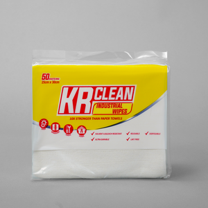 Los paños de limpieza de tamaño 25x25cm están hechos de tela no tejida duradera, lo que garantiza la eficiencia para el uso industrial - Product Image 3