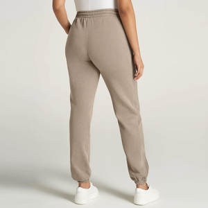 กางเกงวอร์มผู้หญิงผ้าฟลีซจ็อกเกอร์, กางเกงออกกำลังกายเอวสูงผ้าฝ้ายมีกระเป๋า - Product Image 4