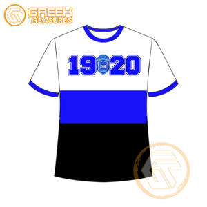 T-shirt pour femmes Zeta Phi Beta personnalisé en gros vêtements de sororité t-shirts en coton vêtements de fraternité pour femmes plus fines - Product Image 1