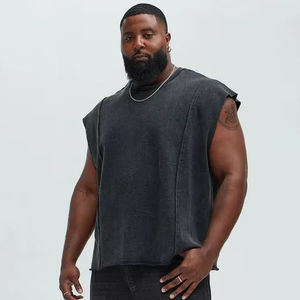 Recién llegado, chaleco de borde suelto, marca de moda de calle alta de verano, camiseta Retro con flores fritas, camiseta pesada, lavado con ácido, Top desteñido al sol - Product Image 1