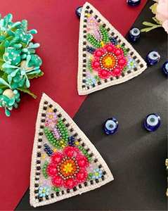 Pendientes de Cuentas con Diseño Floral con Cuentas y Perlas Multicolores, Joyería Festiva para Mujer al Mejor Precio - Product Image 3