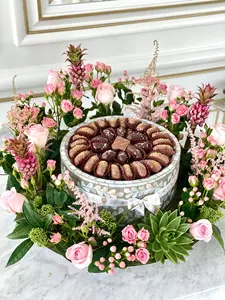 Plateau de luxe en nacre de chocolat arabe, plateau de service pour gâteau en nacre EID fabriqué au Vietnam, nouveauté - Product Image 6