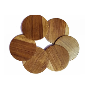 Posavasos de Madera Reutilizables Ecológicos de Alta Calidad, Diseño Popular, Hechos a Mano, Madera Sólida, Diseño Personalizado, Estilo Rústico, para Hogar y Hotel - Product Image 1