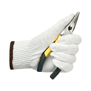 Gants de sécurité industriels de haute qualité, résistants, en tissu de coton doux, très populaires, gants d'inspection blancs pour la protection des mains et des bras - Product Image 4