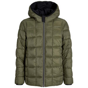 Chaqueta Acolchada con Capucha para Hombre, Estilo para Clima Frío - Product Image 1