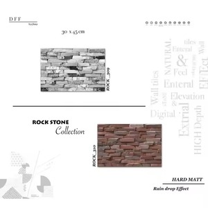 Sky Stone 3D Satin Mat 18x12 En Relief 3.5mm Haute Profondeur 10mm Épaisseur Élévation 300x450mm Céramique Numérique 30x45 CM Carreaux Muraux - Product Image 5