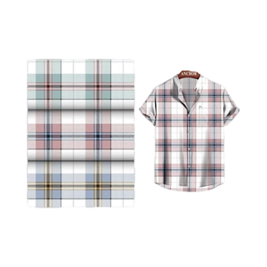 Camisa de cuello mandarín con patrón Floral de algodón 100%, camisas de vacaciones informales ecológicas antiarrugas y transpirables para el verano - Product Image 1