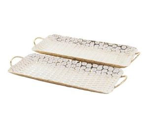 Plateaux de service ronds en acier inoxydable argenté, dernier design, pour chocolats, desserts, plats sucrés - Product Image 3