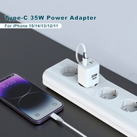 Cargador Superrápido GaN de 35W PD 3.0 Tipo-C para Teléfono Móvil y Cargador Universal para Teléfono Inteligente Android, Cargador de Pared USB-C PPS