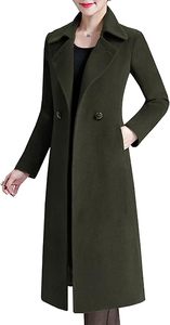 OEM ODM Custom Luxury Trench Coats Worsted Wool Overcoat Winter Fashion Warm <b>Long</b> Coat for Womens at Wholesale - Product Image 3
