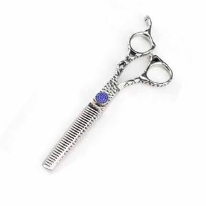 Ciseaux à effiler les cheveux de barbier à poignée Dragon 6.5 "avec lames tranchantes durables Ciseaux à effiler les cheveux antidérapants - Product Image 3