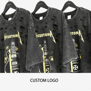 OEM nuevo estilo de camisetas de los hombres de microfibra ácido lavado Hip Hop Lino Rock <span class=keywords><strong>Band</strong></span> personalizado liso de dibujos animados gráfico Vintage camiseta de los hombres