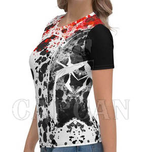 Hip Hop Mujeres Peso ligero 100% algodón Fitness Impreso Camisetas Personalizables con su propio logotipo de marca para el invierno - Product Image 4