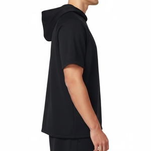 Sudaderas con Capucha de Media Manga Transpirables de Primera Calidad para Hombre, Nuevo Modelo, 100% Algodón Felpa - Product Image 4