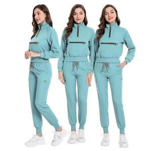 Uniformes médicaux de gommage pour femmes haut uniforme d'infirmière pour le service OEM d'hôpital - Product Image 6