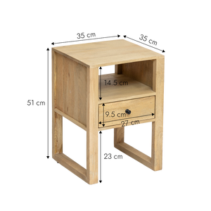 Amara Table d'appoint en bois de manguier-Tables d'appoint-Toutes les tables-Produits - Product Image 6