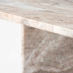 Hot Selling Modern <b>Black</b> Polished Live Edge Stone Marble Side Tables <b>for</b> Living Room New Arrival - Product Image 2