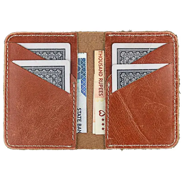 Wallet Carbon Card Holder Mens Fashion Engraving Wallets Magic Bifold Leather Custom Logo
