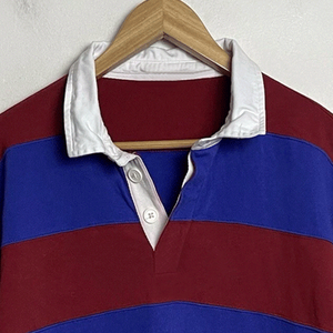 Jersey de algodón informal para hombre de Venta caliente para Polo de manga larga con cuello blanco rayas multicolores 100% algodón sólido - Product Image 6