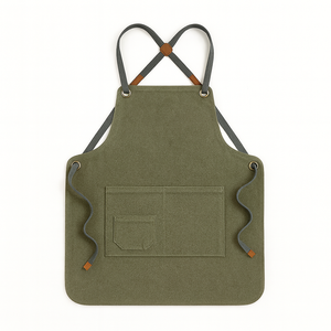 Tablier à manches en toile pour hommes et femmes, cuisine, cuisson et pâtisserie, tenue d'artiste - Product Image 4