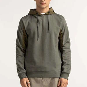 Sweat à capuche en éponge française 100% coton de haute qualité pour hommes pull coupe ample avec col à capuche sweat-shirt lourd pour l'hiver - Product Image 1
