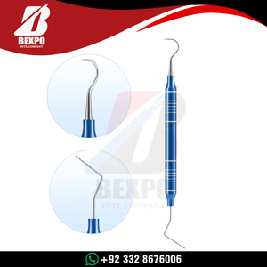 Dental Tools Kit Cleaning Tool Set Stainless Steel Scraper Mouth Mirror Tweezer Probe 4 pcs Set - Product Image 5
