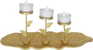 Bougeoir en forme de feuilles Décorations Bougie à anneau rond - Product Image 6