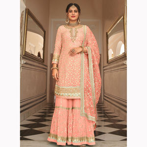 2023 mejor vestido de fiesta de mujer bordado con logotipo personalizado pakistaní nuevo traje de seda de verano DISEÑO DE Boutique elegante de moda - Product Image 3