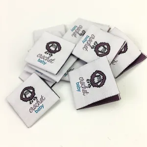 Parche tejido personalizado para planchar logotipo de la marca insignia apliques ropa parche Oem alta calidad Golf tejido parche gorra de béisbol - Product Image 1