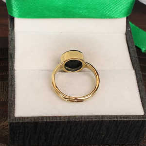 Bague homme en argent sterling 92.5 avec pierre précieuse turquoise onyx noir plaqué rhodium forme rectangle pierre précieuse onyx noir - Product Image 3