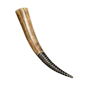 Viking Horn Stand Natural Drinking Horn Engraved Design Leather Cover Food Drink Vessel <b>Ceramic</b> Cups for Back School - Product Image 4