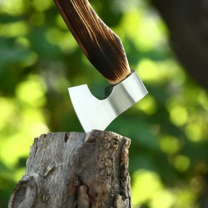 ด้ามไม้เกรดอุตสาหกรรมทำจากเหล็กดามัสกัสทำจากเหล็กขึ้นรูปด้วยการตีขึ้นรูปด้วยมือพร้อมการตกแต่ง - Product Image 4