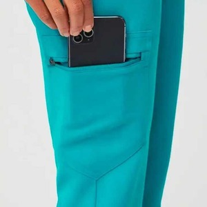 Antiarrugas suave tela Premium poliéster Spandex lavable enfermería Scrub Set para mujeres enfermería Scrub uniformes - Product Image 5