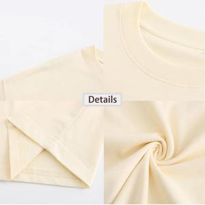 เสื้อยืดสำหรับผู้ชายและผู้หญิงเสื้อยืดผ้าฝ้าย100% โอเวอร์ไซส์ลายไหล่ตกออกแบบได้ตามต้องการ - Product Image 4