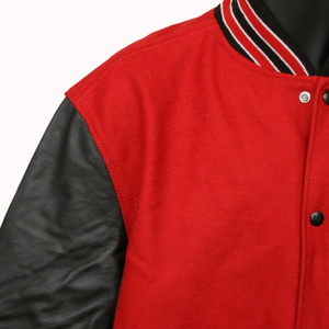แจ็กเก็ตเบสบอลขนแกะแบบเปิดไหล่แจ็คเก็ตวิทยาลัยชิคาโกแจ็คเก็ตราคาถูกหนังแท้ - Product Image 4