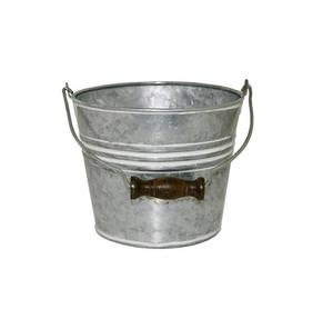 Lot de 2 jardinières ovales en fer galvanisé de meilleure qualité avec poignées lavage blanc pour décor de balcon de jardin à la maison - Product Image 4