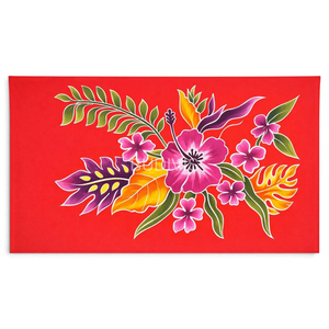 Pareo Floral Balinés para la Playa, Envoltura Tropical Colorida para Días de Playa, Resorts y Vacaciones en Islas - Product Image 2