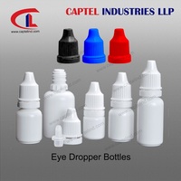 Bouteilles compte-gouttes en plastique pet à pression pour les yeux, 5ml, 10ml, 15ml, 20ml, 30ml