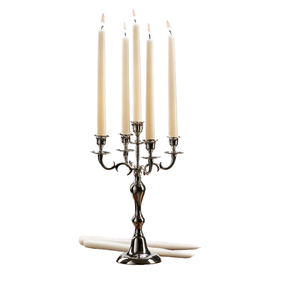 Luxury <b>Table</b> Top Nickel Plated 5 Arm Candelabra <b>for</b> Hotel/Restaurant/Party Decoration High Quality Aluminum Handmade Candelabra - Product Image 1