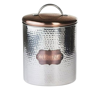 Boîtes de rangement pour vaisselle Comptoir de cuisine Conteneurs décoratifs en métal Ensemble de boîtes de cuisine Fabriqué en Inde - Product Image 6