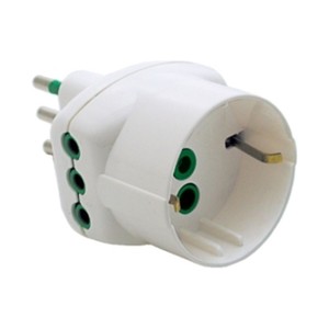 Fme Art. Adattatore 87.210bl a 2 Prese-10A+Terra Schuko - Product Image 1